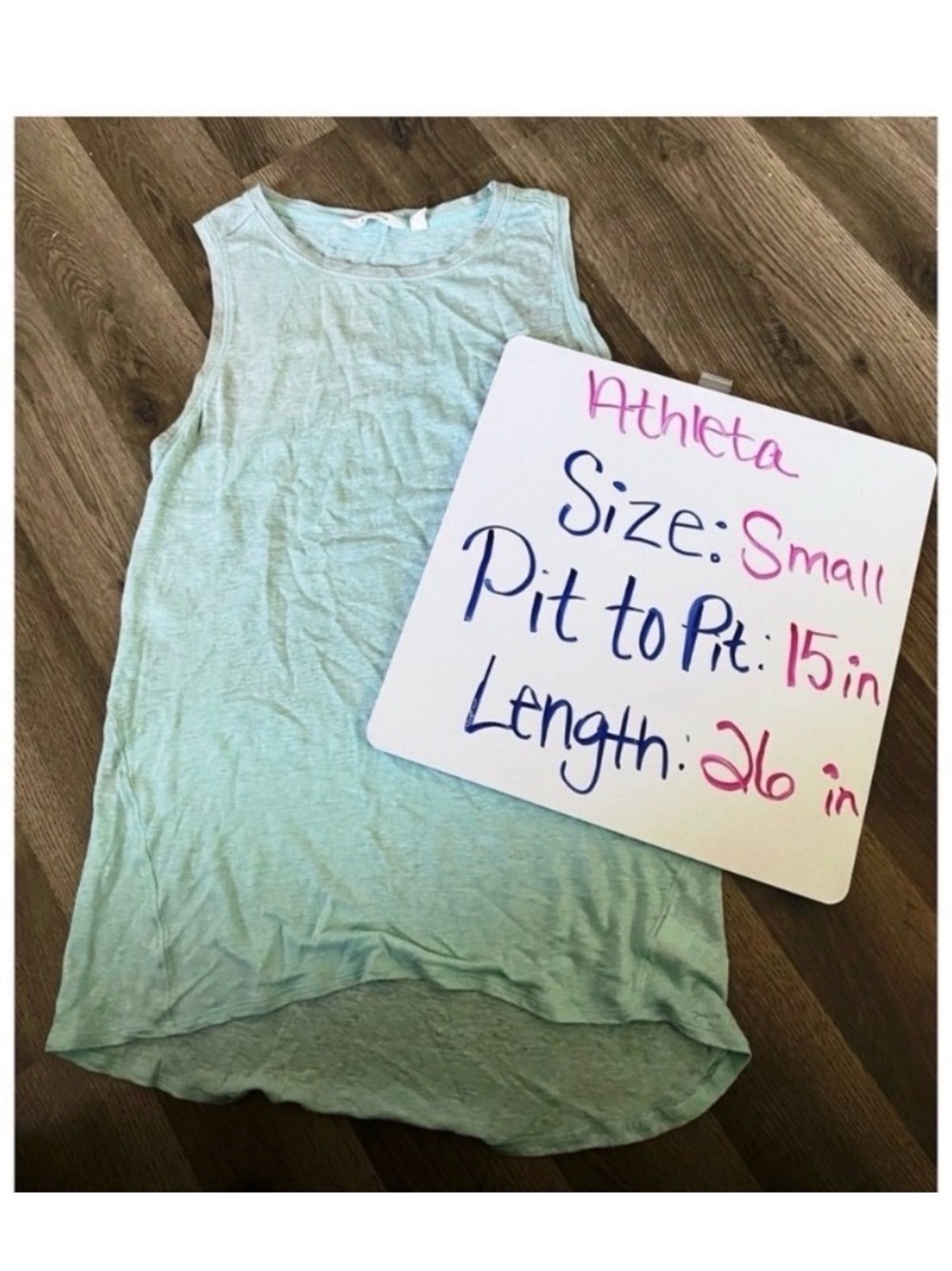 ATHLETA Light Blue Shimmer Tank Top - Picture 8 of 8